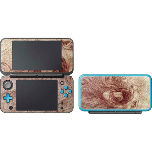 Leonardo da Vinci Sketch of a roaring lion Nintendo 2DS XL (2017) Skin